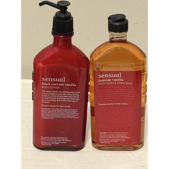 Bath & Body Works SENSUAL JASMINE VANILLA Body Lotion + Body Wash - Picture 6 of 6